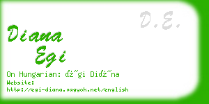 diana egi business card